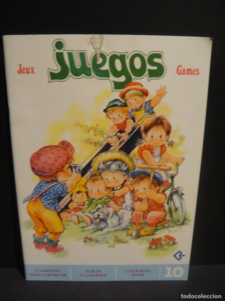 Second hand books: juegos , cuaderno para colorear - editorial busquet 1983 - ilustrado por busom -