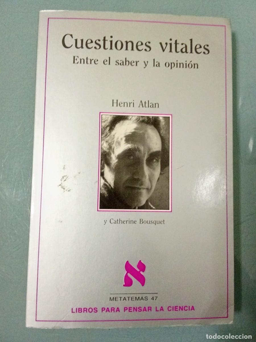 Libros de segunda mano: CUESTIONES VITALES - Atlan
