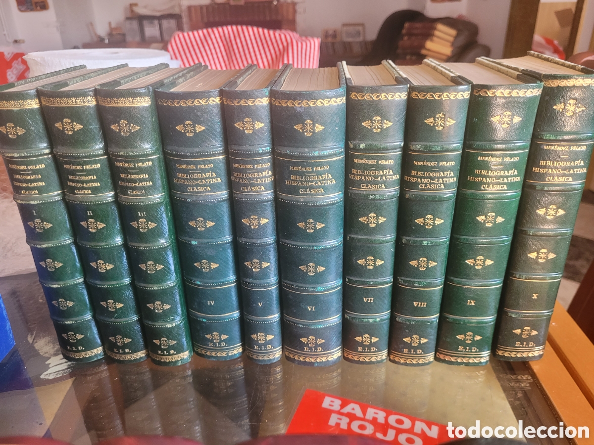 Libros de segunda mano: MEN&Eacute;NDEZ PELAYO &mdash; Bibliograf&iacute;a Hispano-Latina Cl&aacute;sica. Serie completa de 10 vol&uacute;menes.