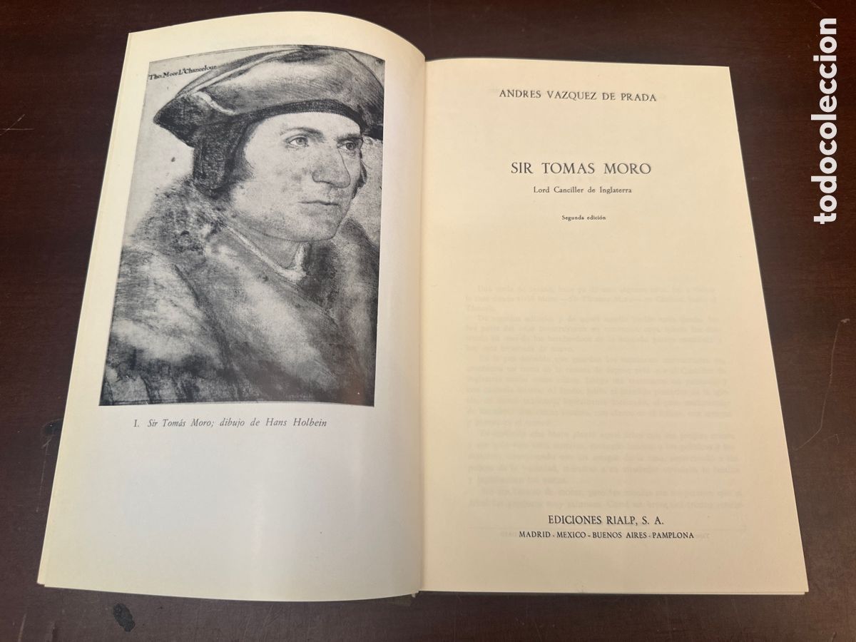 Libros de segunda mano: Sir Tomas Moro. Lord Canciller de Inglaterra - Vazquez de Prada, Andr&eacute;s