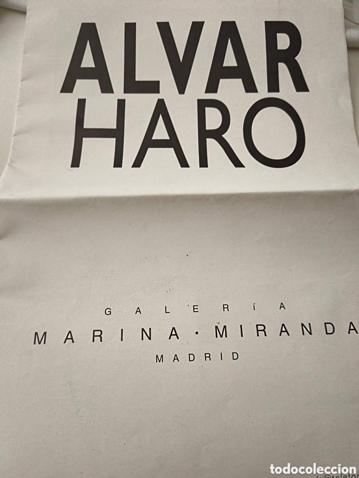 Libros de segunda mano: Alvar Haro. Galeria Marina Miranda
