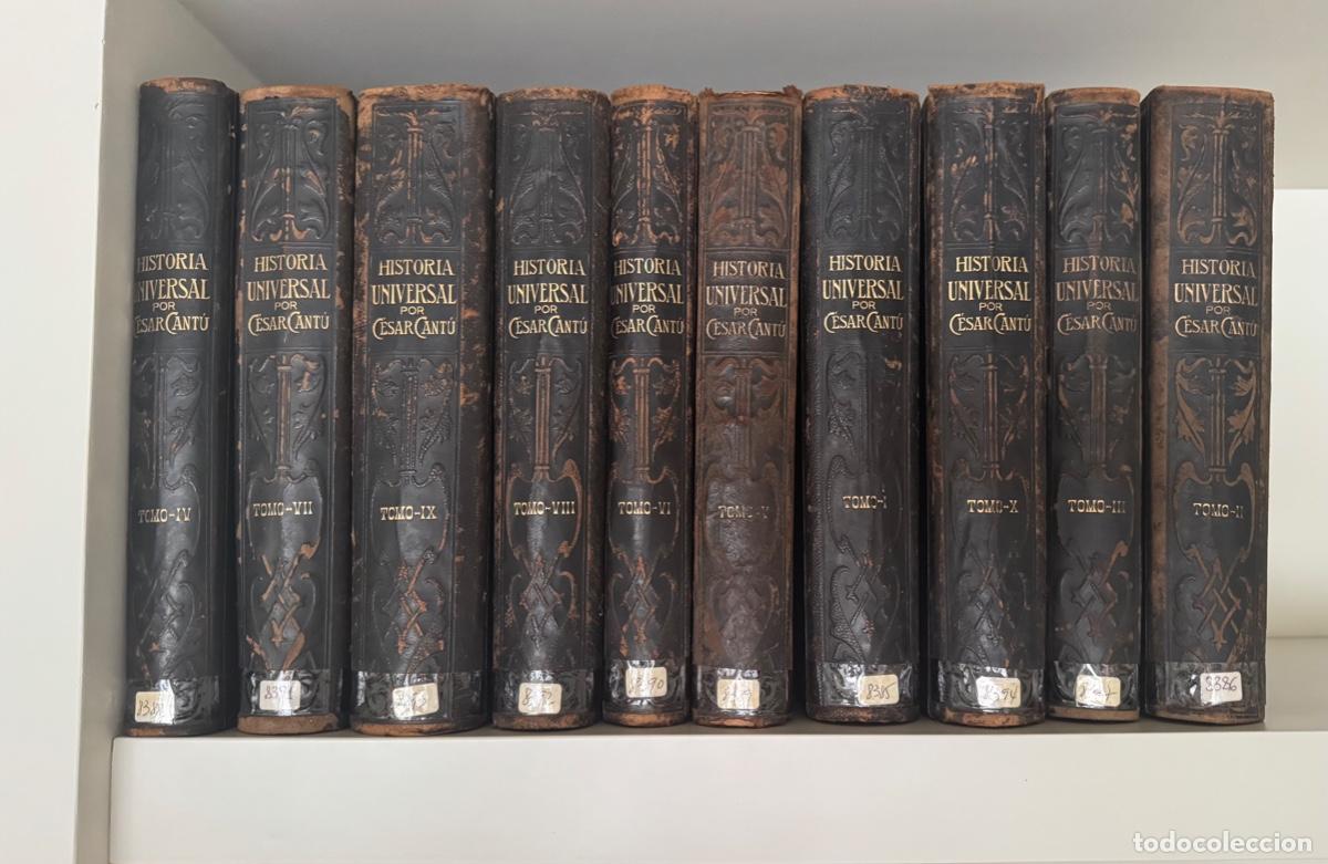 Second hand books: HISTORIA UNIVERSAL C&Eacute;SAR CANT&Uacute; - 10 TOMOS - 1901