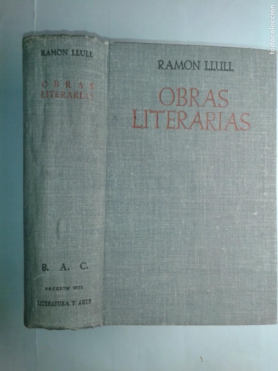 Gebrauchte B&uuml;cher: OBRAS LITERARIAS 1948 RAMON LLULL 1&ordf; EDICI&Oacute;N BAC BIBLIOTECA DE AUTORES CRISTIANOS