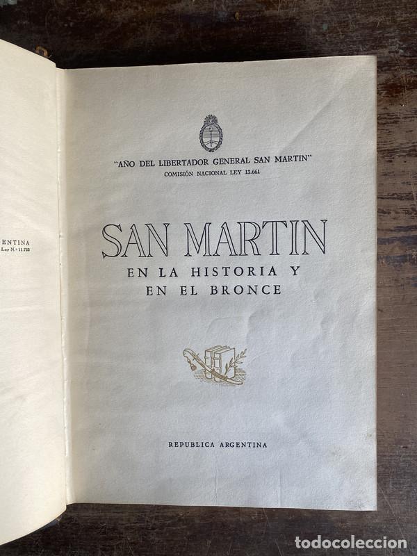 Libros de segunda mano: San Martin en la Historia y en el Bronce - - - Foto 1