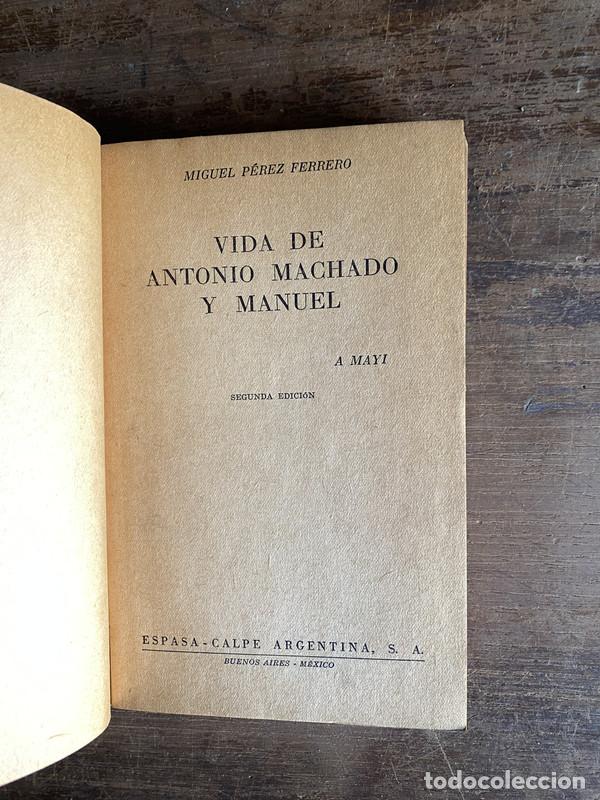 Libros de segunda mano: Vida de Antonio Machado y Manuel - Perez Ferrero Miguel