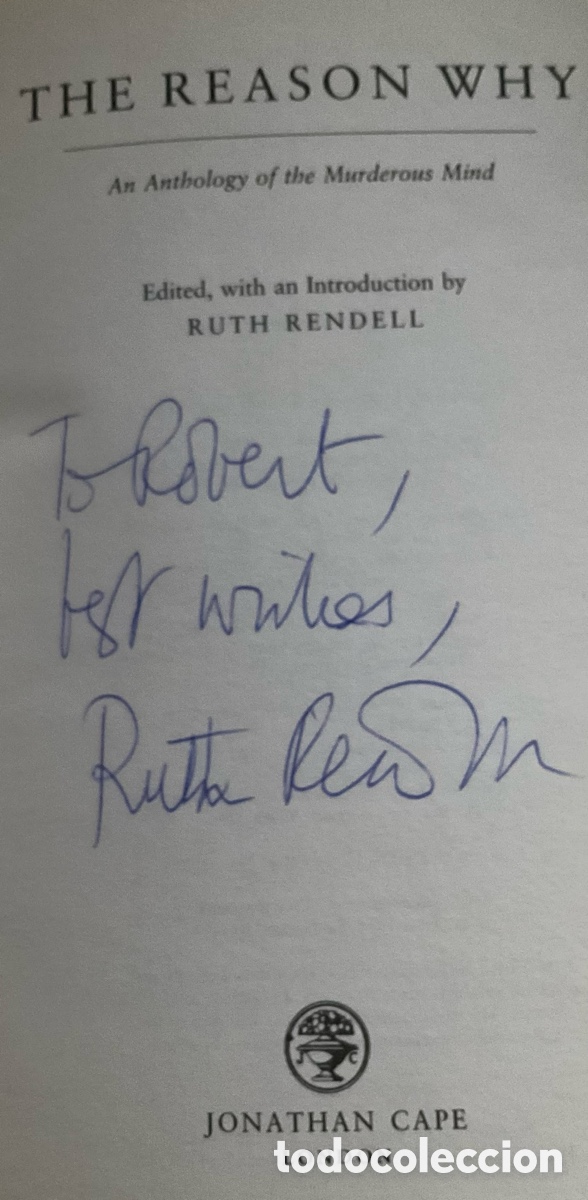 Libros de segunda mano: Signed book Ruth Rendell - The Reason Why (First Edition) - Foto 4