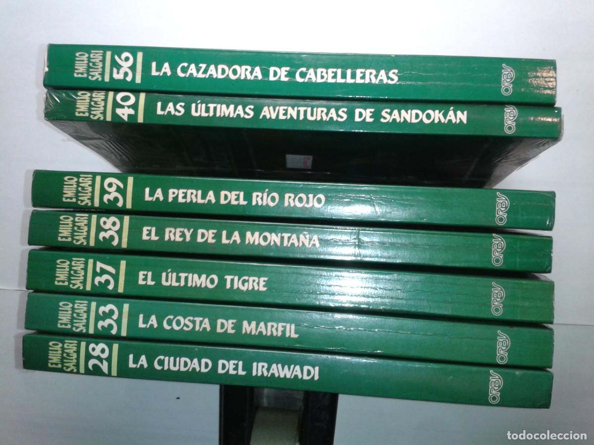 Libros de segunda mano: LOTE 58 T&Iacute;TULOS COLECCI&Oacute;N EMILIO SALGARI 1987 EDICIONES ORBIS - Foto 2