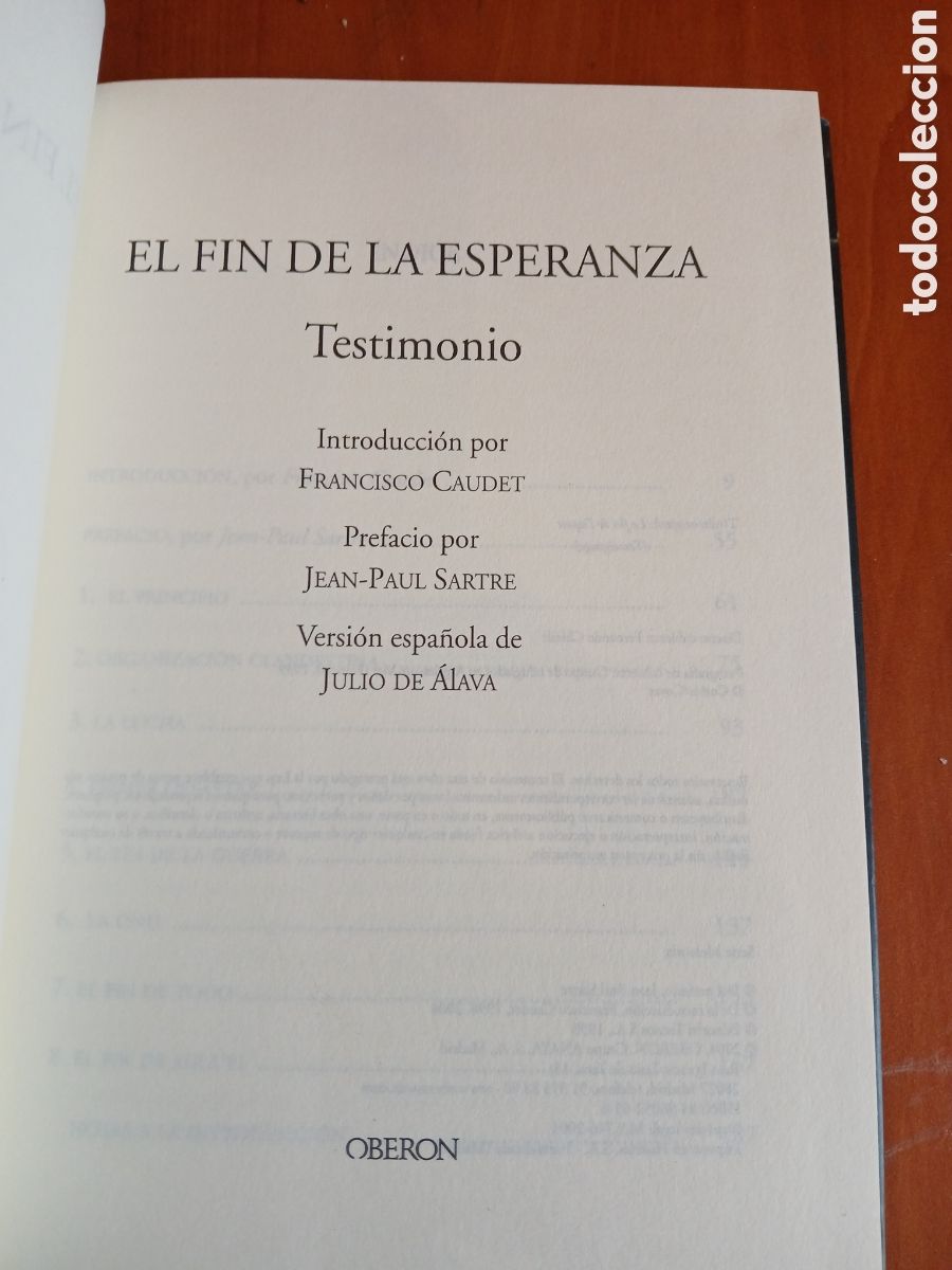 Libros de segunda mano: El fin de la esperanza. Juan Hermanos. - Foto 3