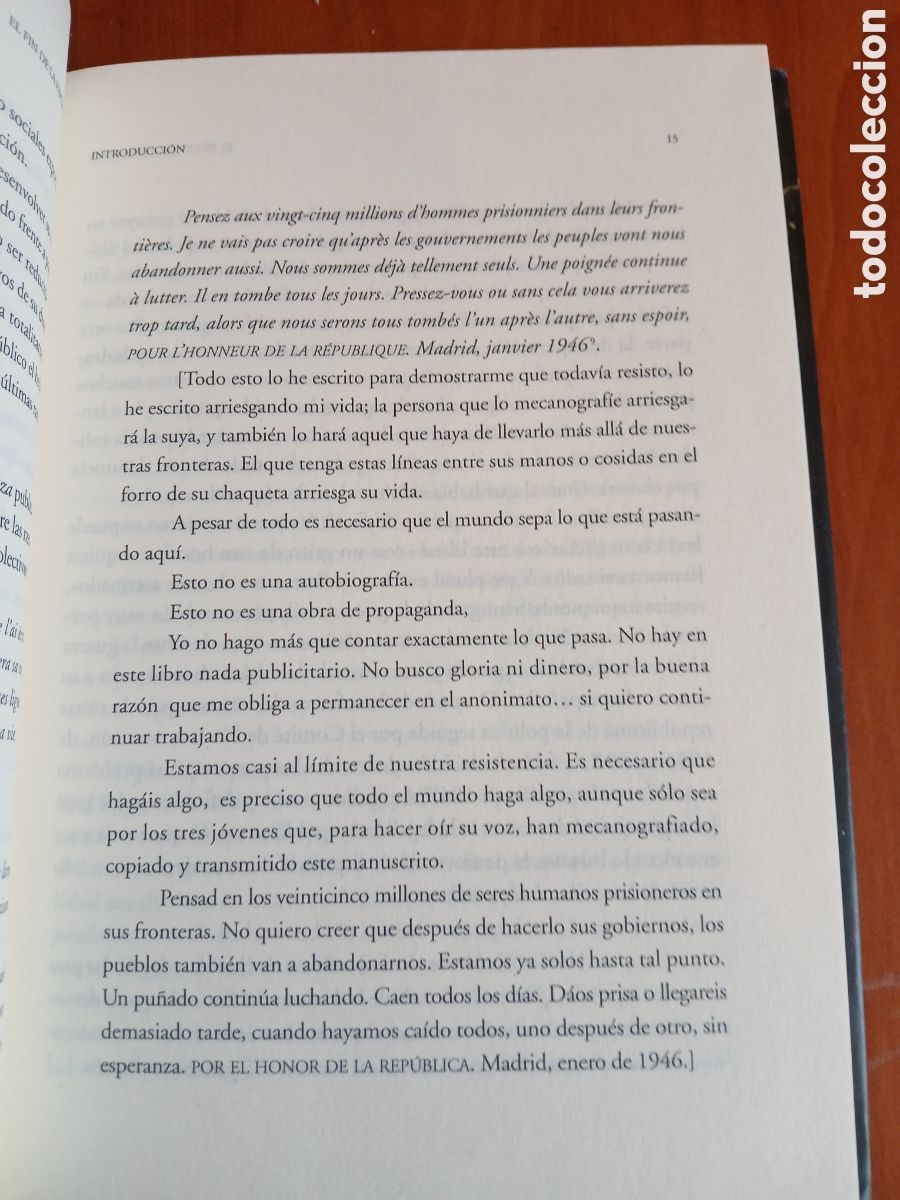Libros de segunda mano: El fin de la esperanza. Juan Hermanos. - Foto 5