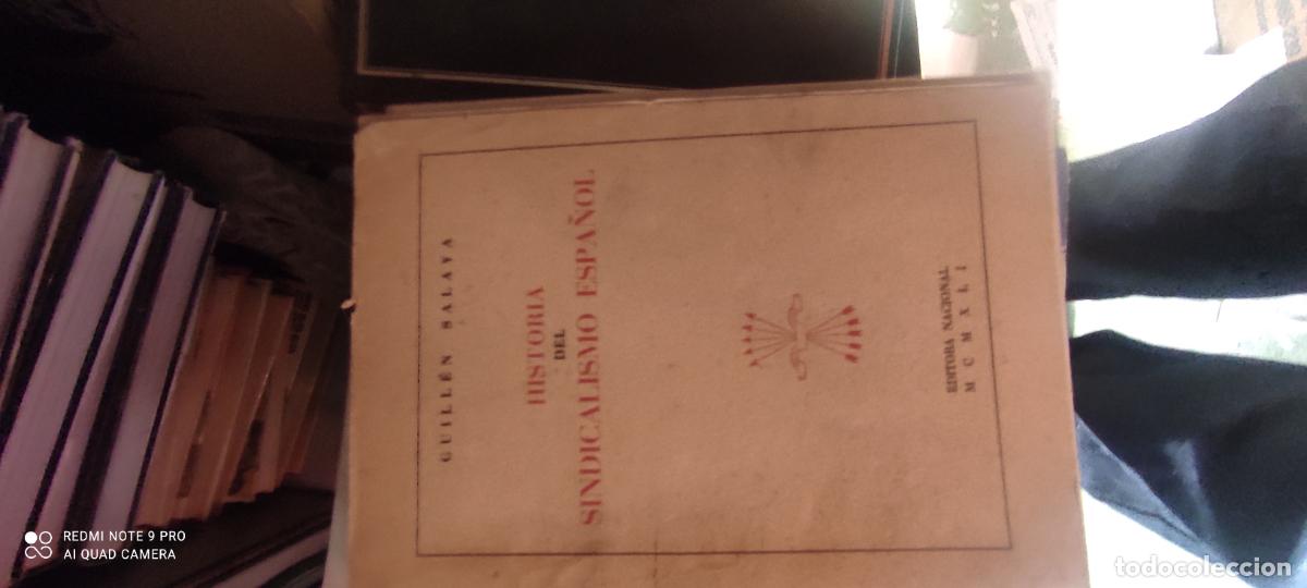 Libros de segunda mano: Historia del sindicalismo espa&ntilde;ol - Guill&eacute;n Salaya - Editora Nacional