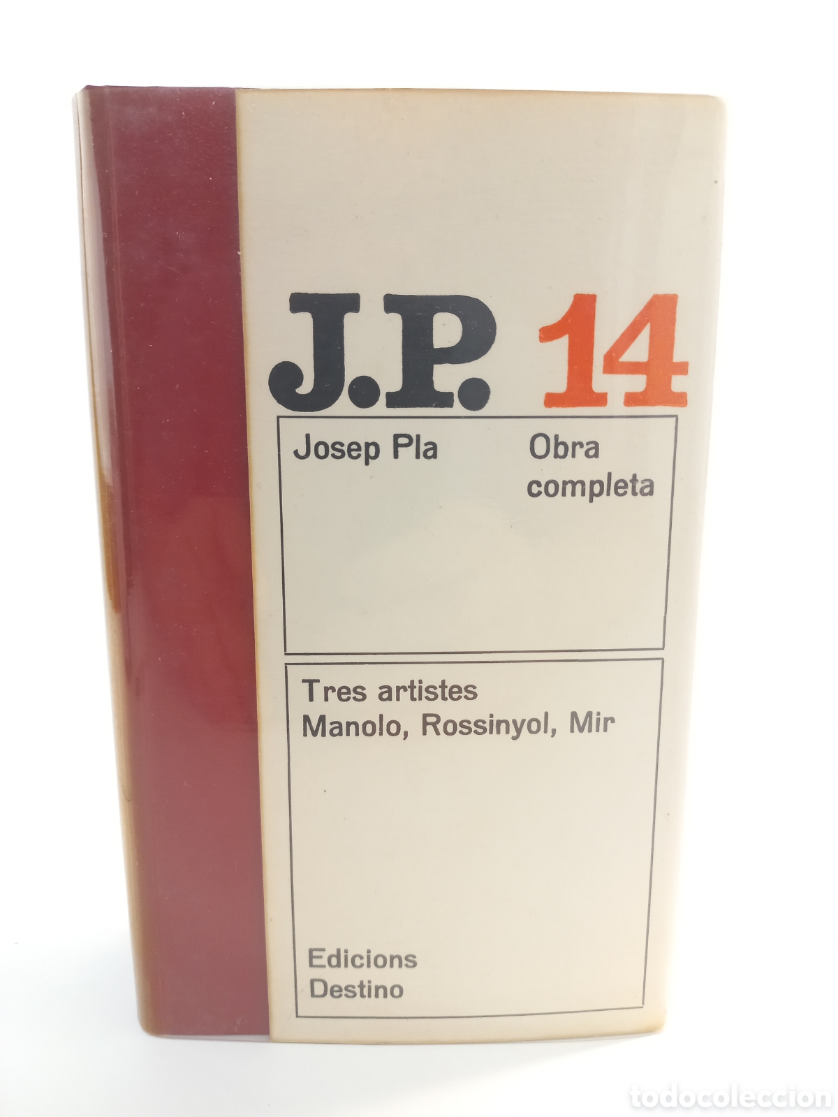 Libros de segunda mano: Tres artistes, Manolo, Rusi&ntilde;ol, Mir. Josep Pla. Destino, obra completa, primera edici&oacute;n, 1970. Catal