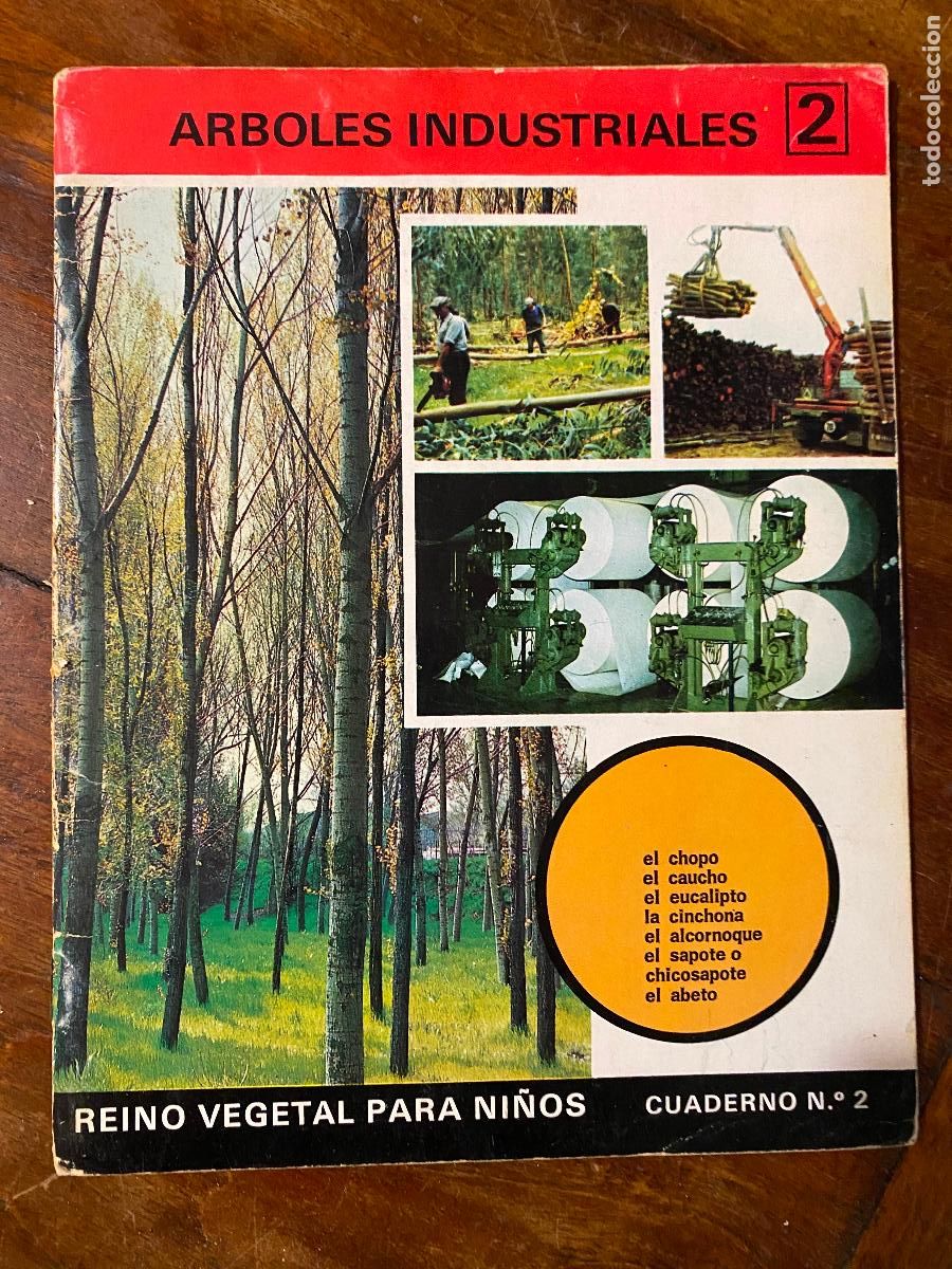 Libros de segunda mano: REINO VEGETAL PARA NI&Ntilde;OS. CUADERNO N&ordm; 2. ARBOLES INDUSTRIALES. EDITORIAL RAMON SOPENA