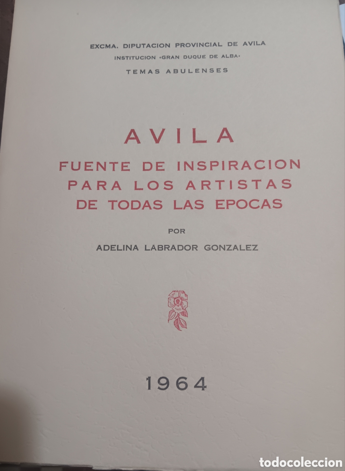 Libros de segunda mano: &Aacute;VILA FUENTE DE INSPIRACI&Oacute;N PARA LOS ARTISTAS DE TODAS LAS &Eacute;POCAS