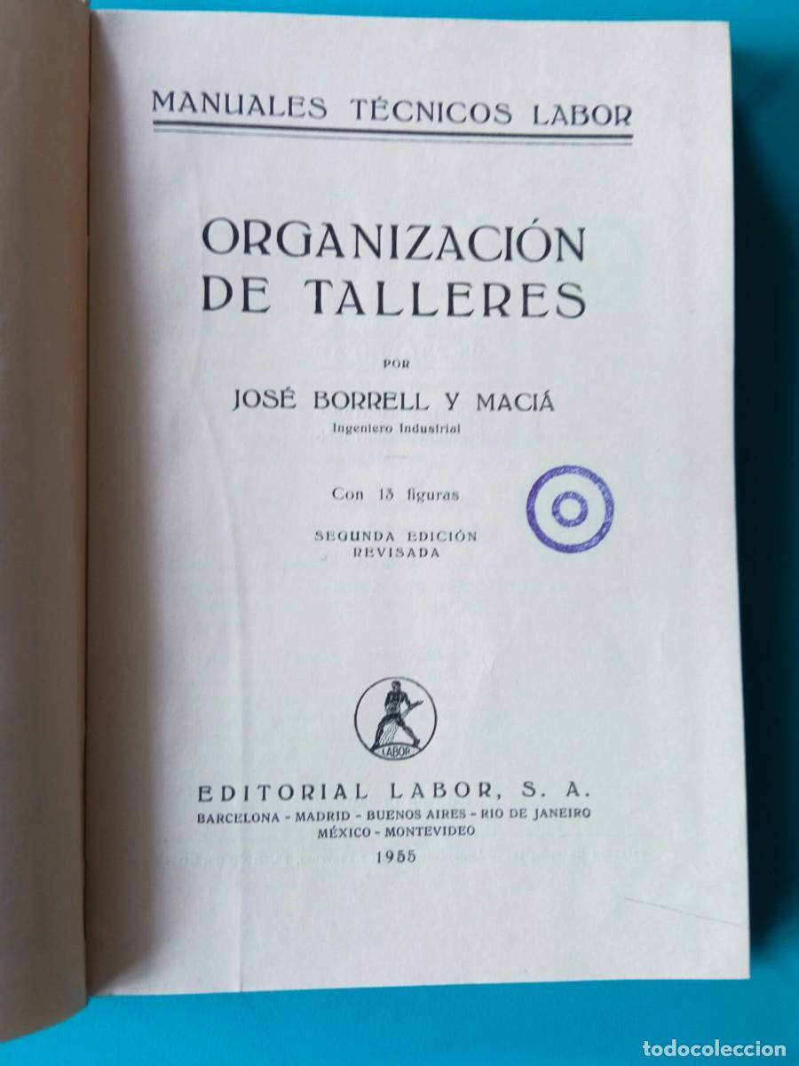 Libros de segunda mano: Organizaci&oacute;n de talleres