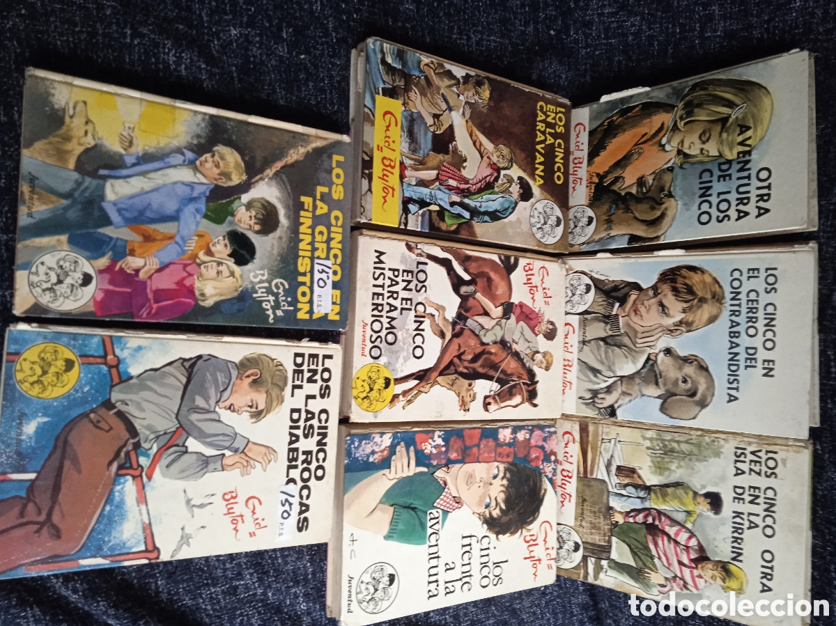 Libros de segunda mano: LOS CINCO - LOTE DE 8 LIBROS / ENID BLYTON - ED. JUVENTUD