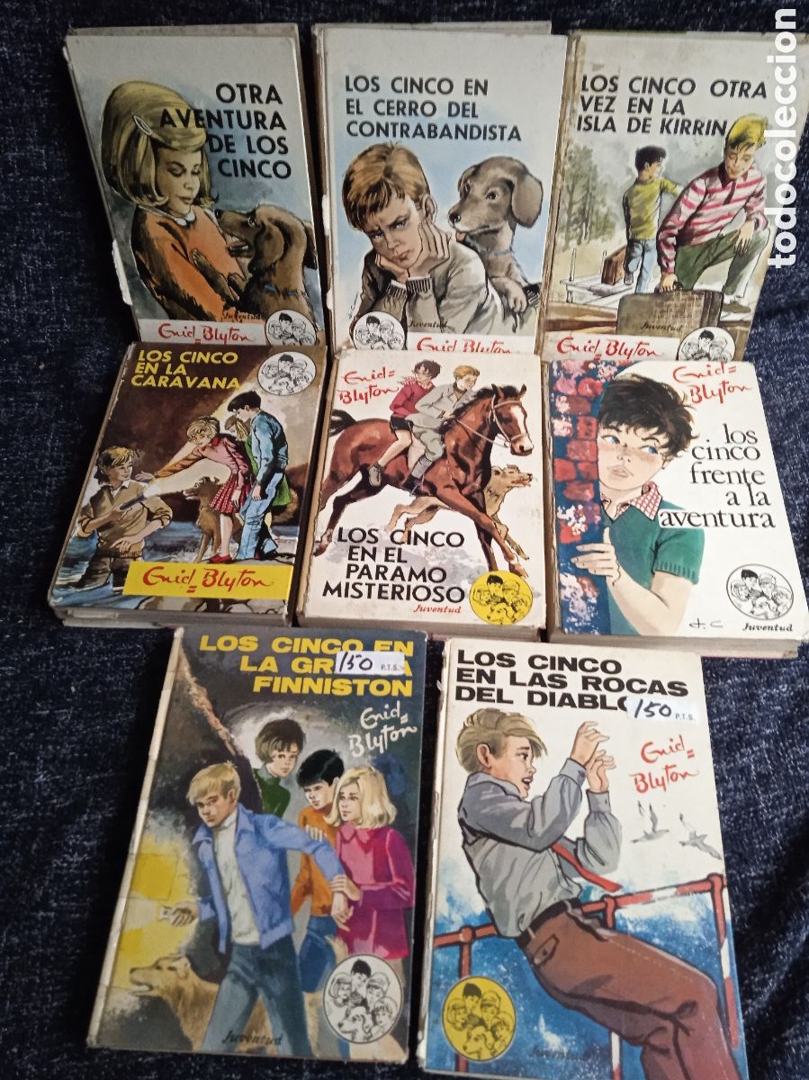 Libros de segunda mano: LOS CINCO - LOTE DE 8 LIBROS / ENID BLYTON - ED. JUVENTUD