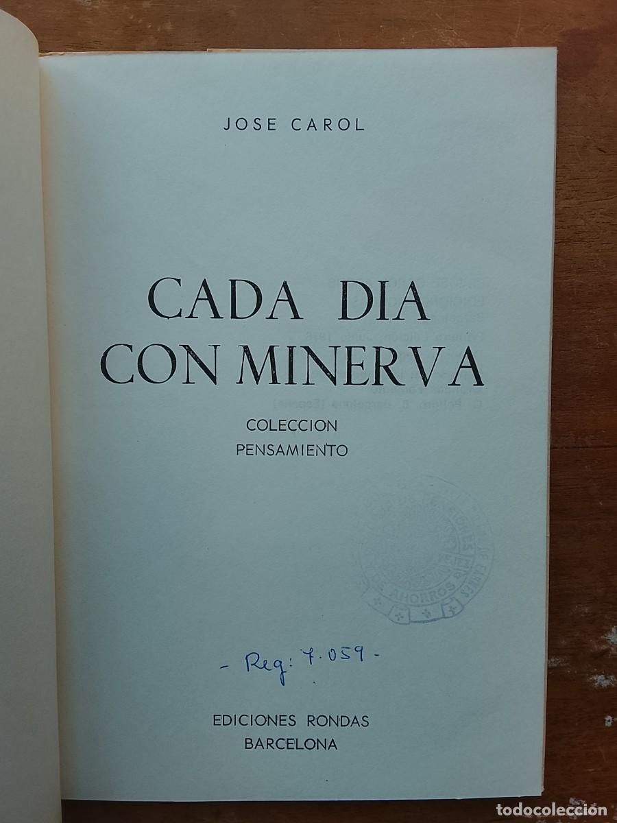 Libros de segunda mano: Cada d&iacute;a con Minerva, ediciones Rondas Barcelona 1976 - Foto 3