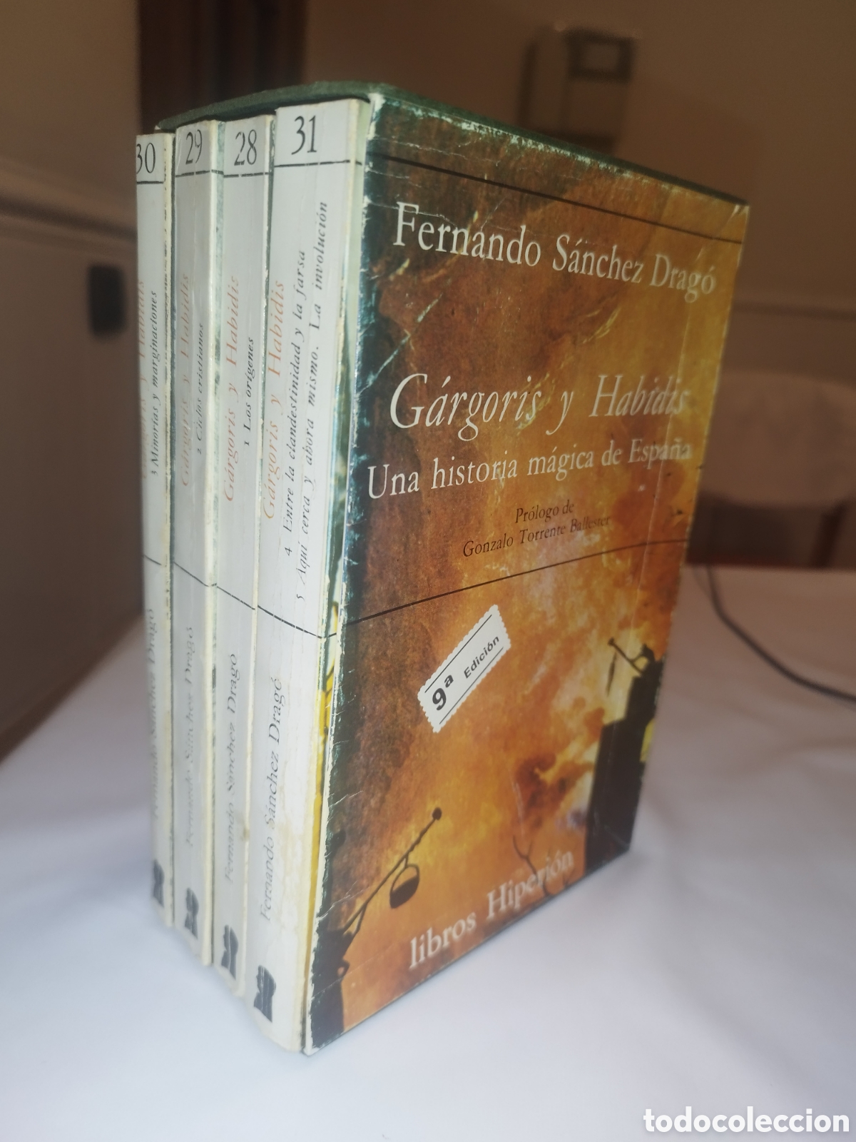 Libros de segunda mano: SANCHEZ DRAGO: GARGORIS Y HABIDIS, UNA HISTORIA MAGICA DE ESPA&Ntilde;A. ESTUCHE CON 4 TOMOS.HIPERION, 1979