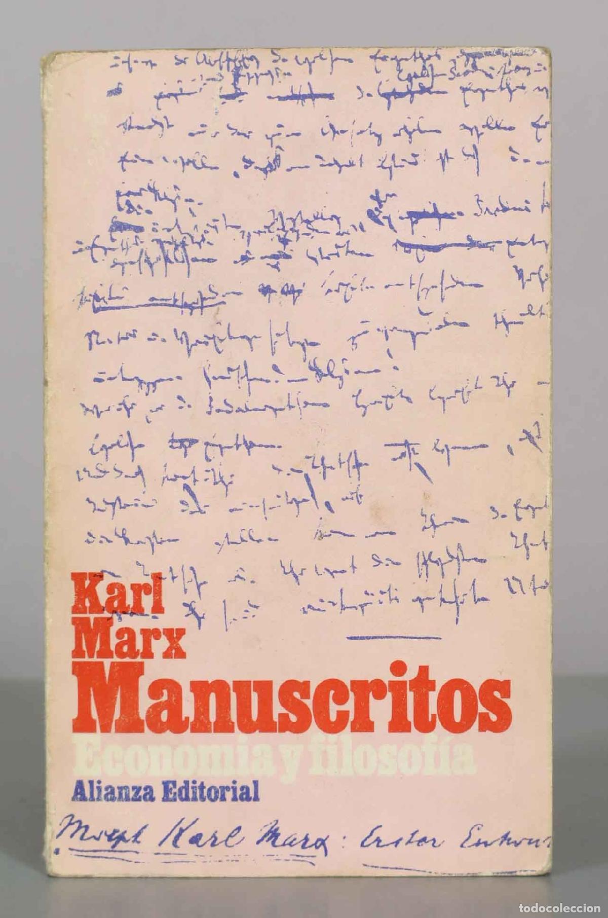 Libros de segunda mano: Manuscritos: Econom&iacute;a y filosof&iacute;a - Karl Marx - Alianza Editorial