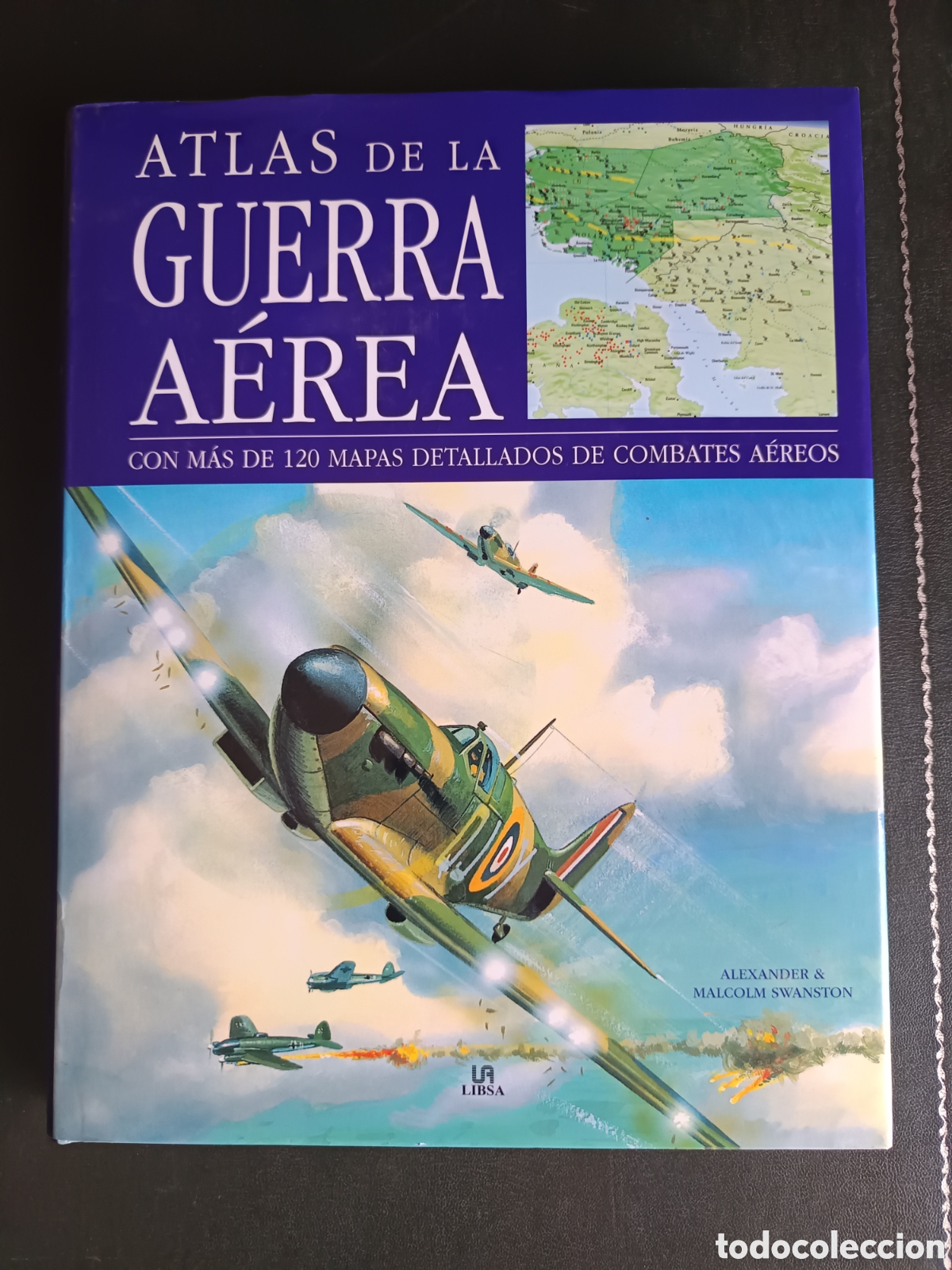 Libros de segunda mano: ATLAS DE LA GUERRA A&Eacute;REA +120 MAPAS DE COMBATES AEREOS