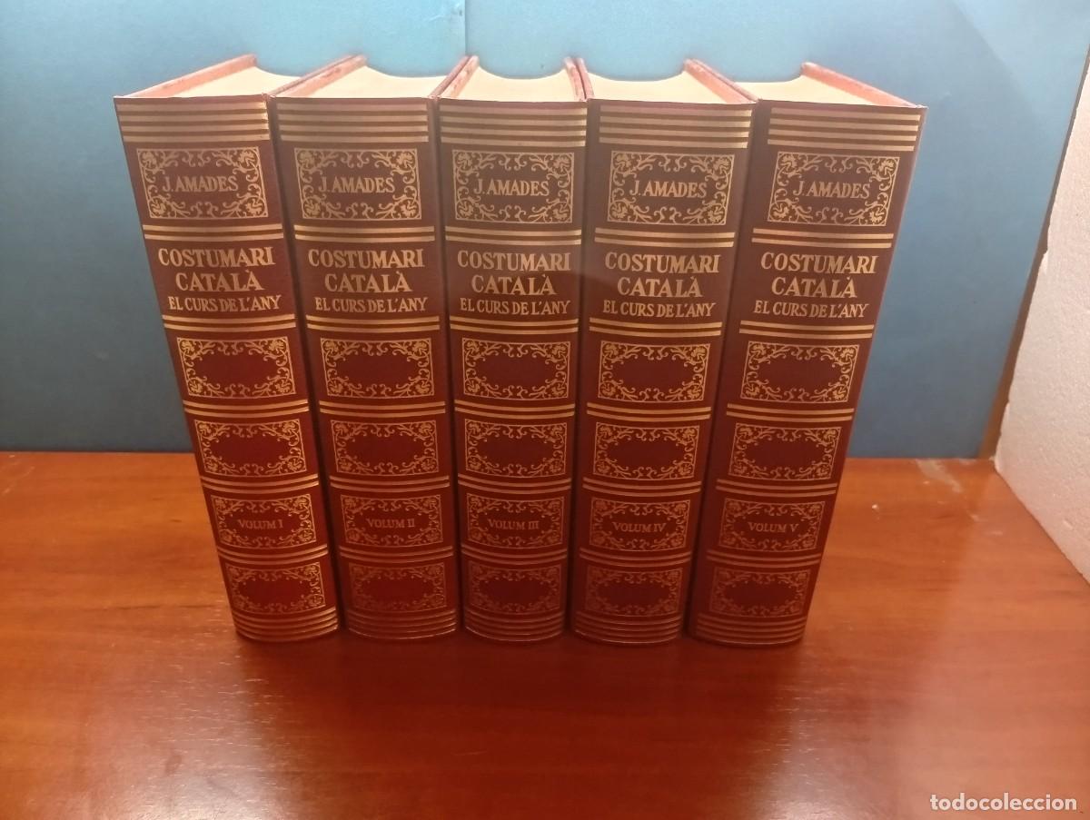 Libri di seconda mano: COSTUMARI CATAL&Agrave;. EL CURS DE L'ANY. 5 VOLUMS. JOAN AMADES.