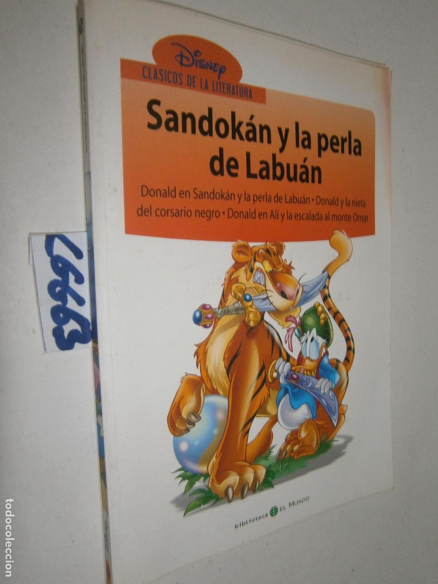 Libros de segunda mano: DISNEY CLASICOS DE LA LITERATURA - SANDOKAN Y LA PERLA DE LABUAN
