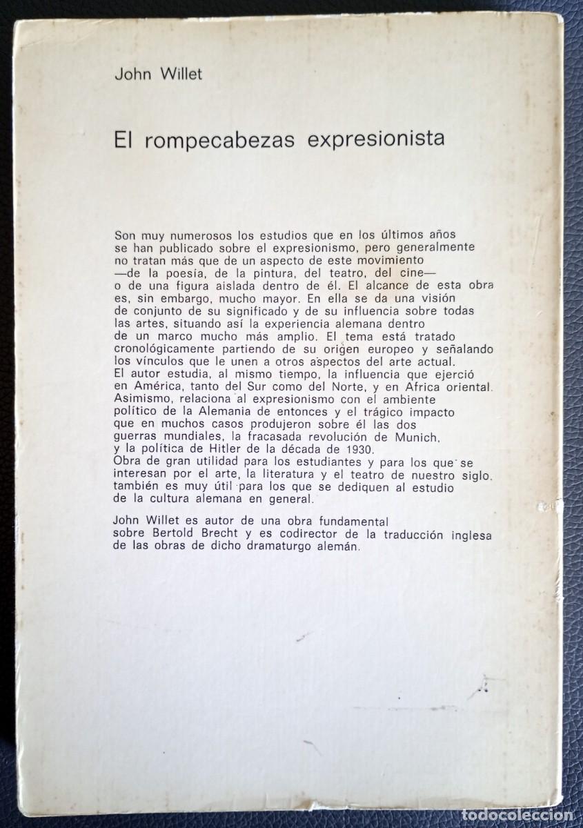 Libros de segunda mano: John Willet . El rompecabezas expresionista - Foto 2