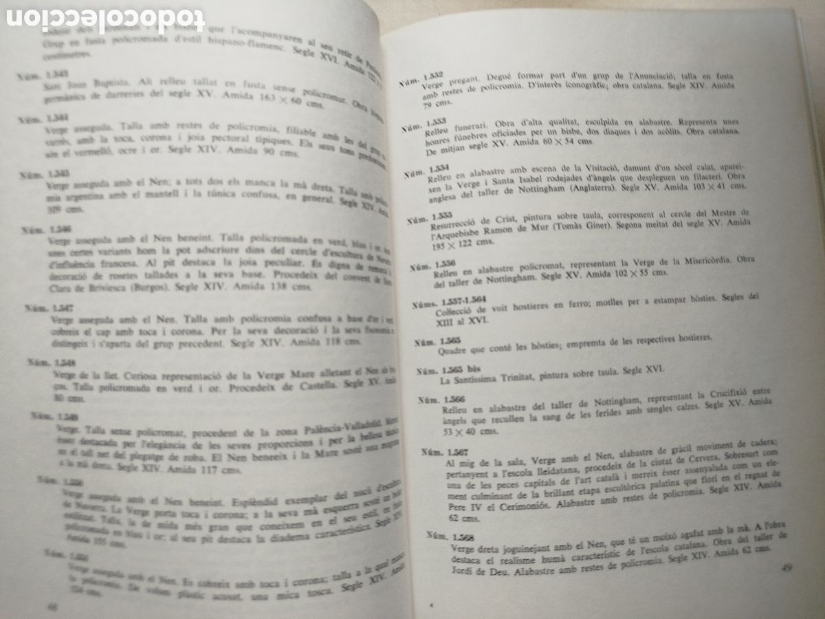 Libros de segunda mano: Cat&agrave;leg del Museu Mar&egrave;s, catal&agrave; - castell&agrave;, 1979 - Foto 7