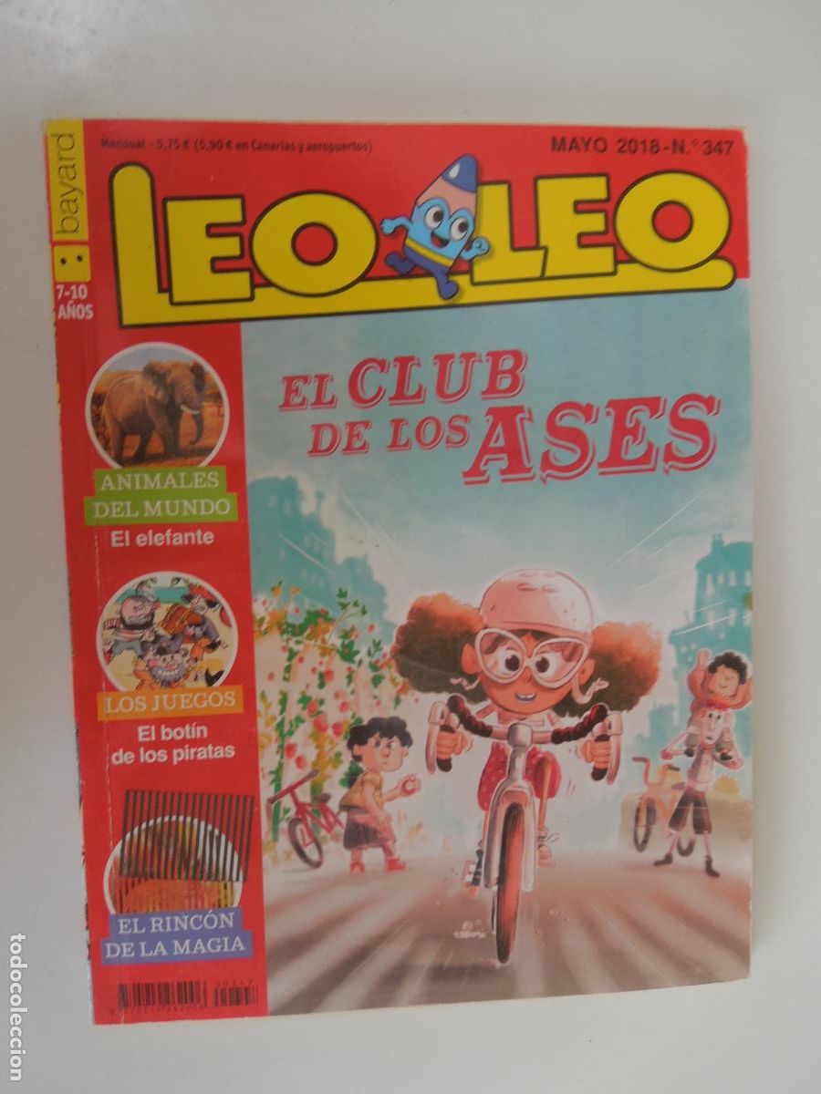 Libros de segunda mano: LEO LEO REVISTA INFANTIL N&ordm; 347 - 04-2018 - EL CLUB DE LOS ASES -