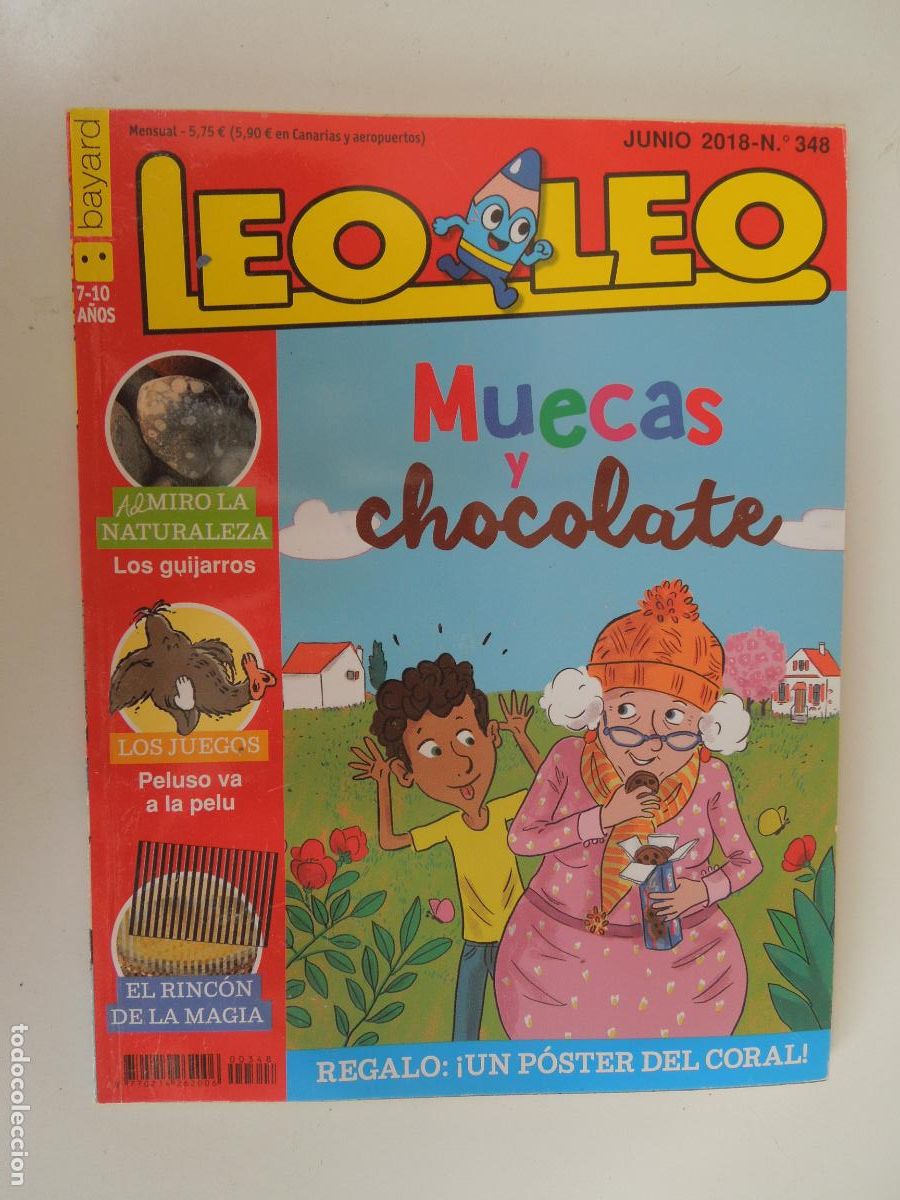 Libros de segunda mano: LEO LEO REVISTA INFANTIL N&ordm; 348 - 04-2018 - MUECAS Y CHOCOLATE -
