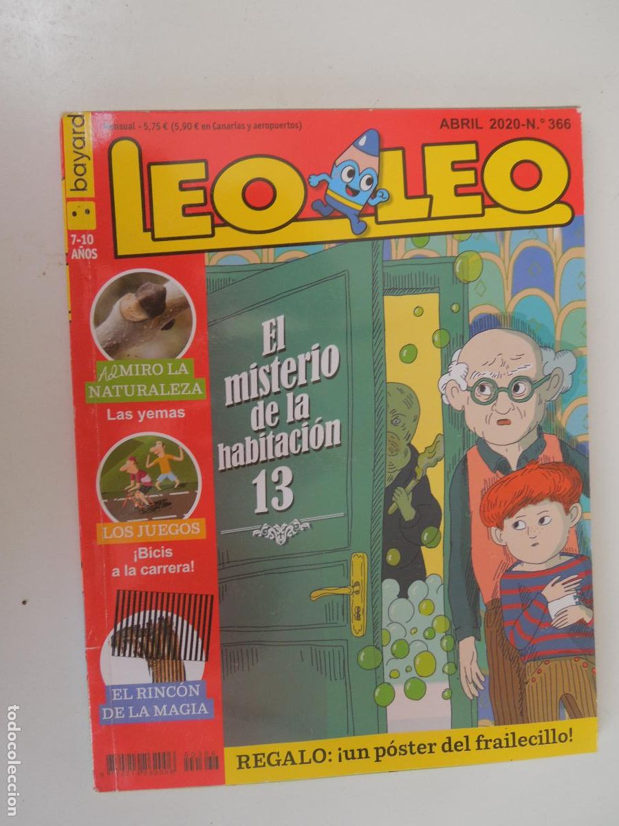 Libros de segunda mano: LEO LEO REVISTA INFANTIL N&ordm; 366- 04-2020 - EL MISTERIO DE LA HABITACION 13