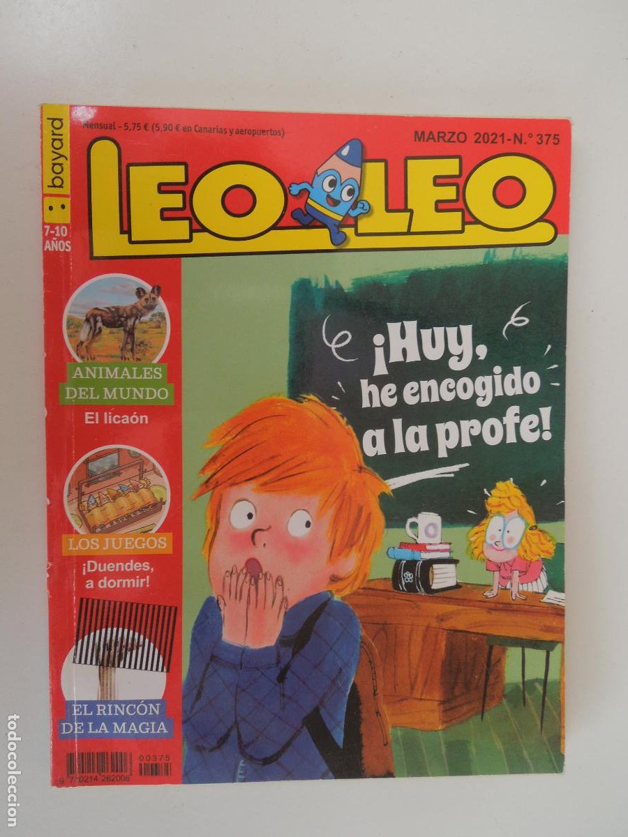 Libros de segunda mano: LEO LEO REVISTA INFANTIL N&ordm; 375- 03-2021 -&iexcl; HUY HE ENCOGIDO A PROFE!