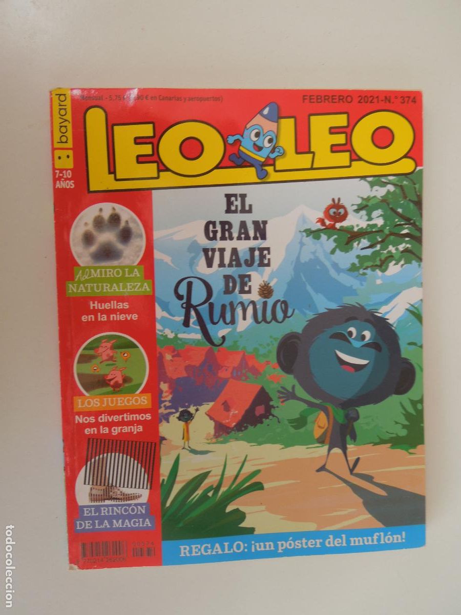Libros de segunda mano: LEO LEO REVISTA INFANTIL N&ordm; 374- 02-2021 -EL GRAN VIAJE DE RUNIO