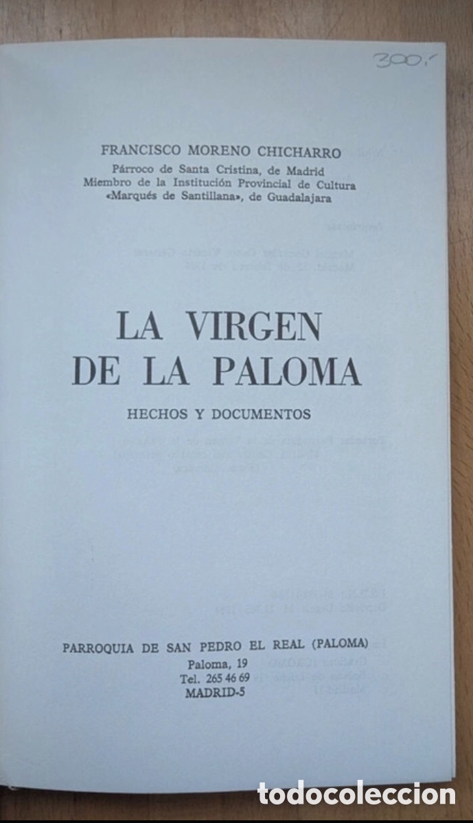 Libros de segunda mano: La Virgen de la Paloma. Hechos y documentos. F. Moreno - Foto 3