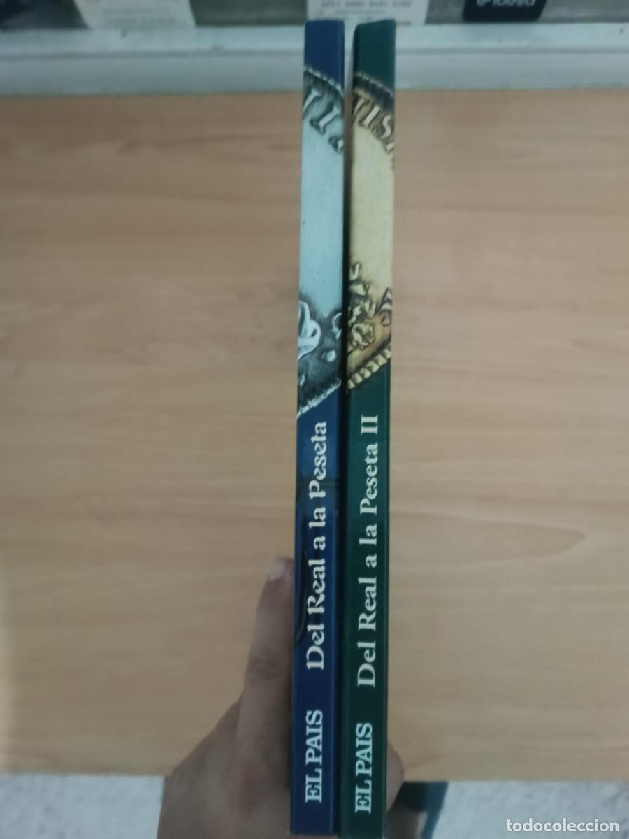 Libros de segunda mano: Colecci&oacute;n DEL REAL A LA PESETA I y II - Obra COMPLETA 2 Tomos - 80 Monedas FNMT - &iexcl;Impecable!