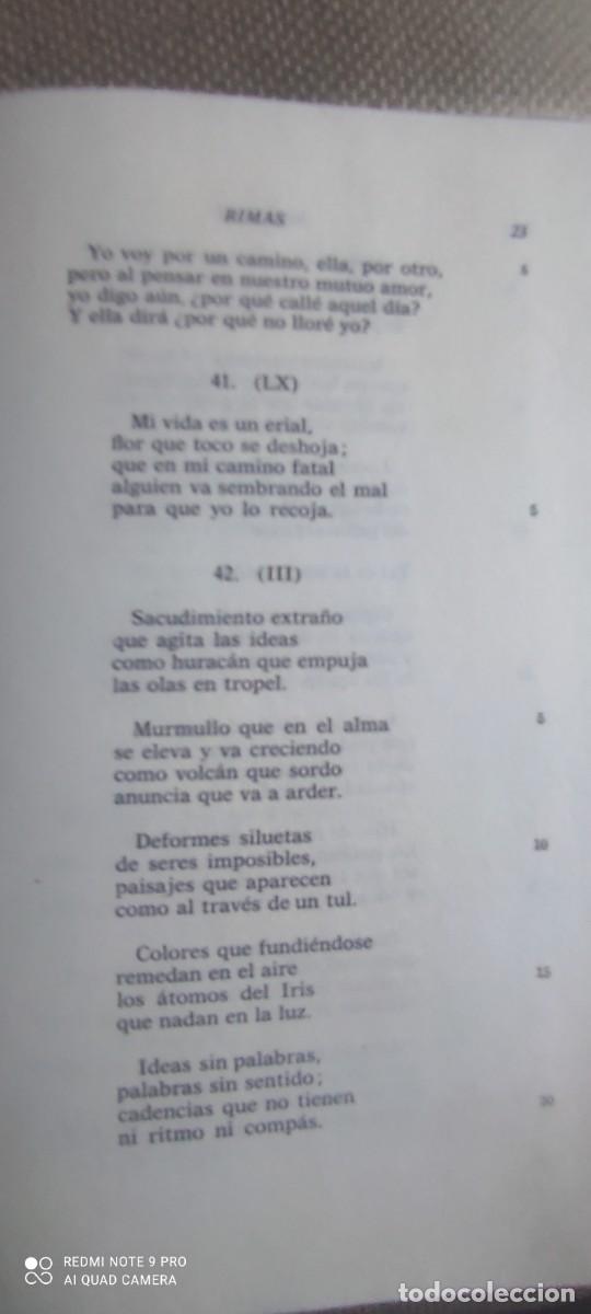 Libros de segunda mano: Rimas y leyendas, cartas desde mi celda B&eacute;cquer - Foto 3