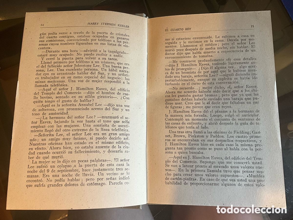 Libros de segunda mano: HARRY STEPHEN KEELER - EL CUARTO REY - EDITORIAL REUS 1947 - Foto 3