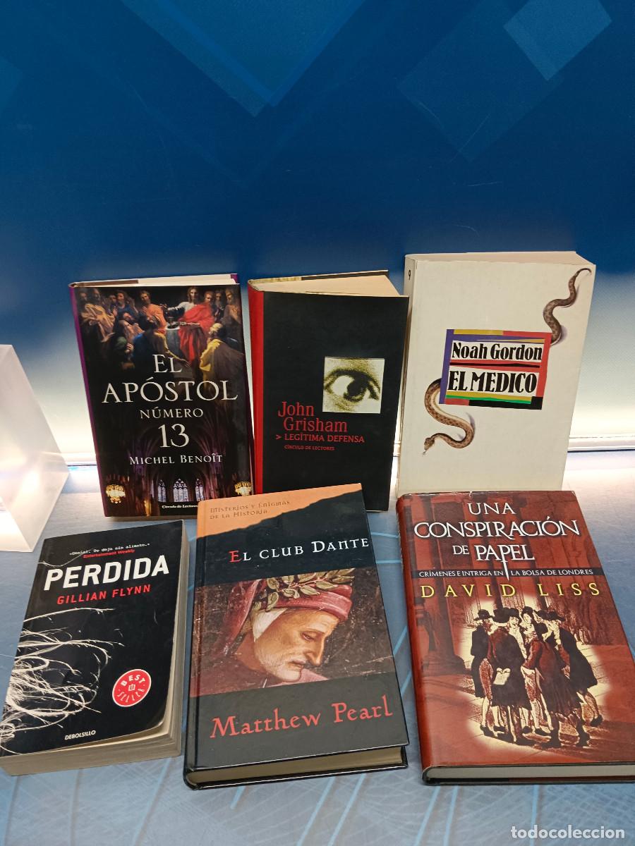 Libros de segunda mano: Lote de 6 Best Sellers, El ap&oacute;stol n&ordm; 13, Perdida, El club dante y mas