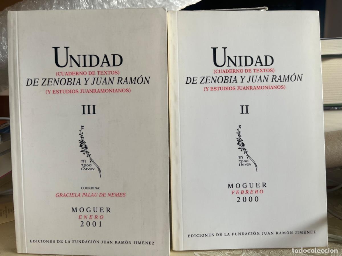 Livros em segunda m&atilde;o: Revista Unidad de Zenobia y Juan Ram&oacute;n (Cuaderno de textos y estudios juanramonianos II y III