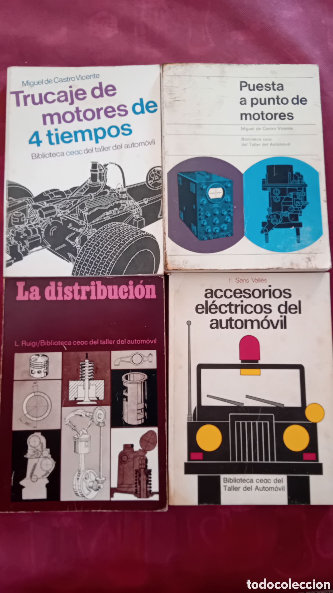 Livros em segunda m&atilde;o: 4 LIBROS MANUALES CL&Aacute;SICOS &rdquo;BIBLIOTECA CEAC DEL TALLER DEL AUTOM&Oacute;VIL