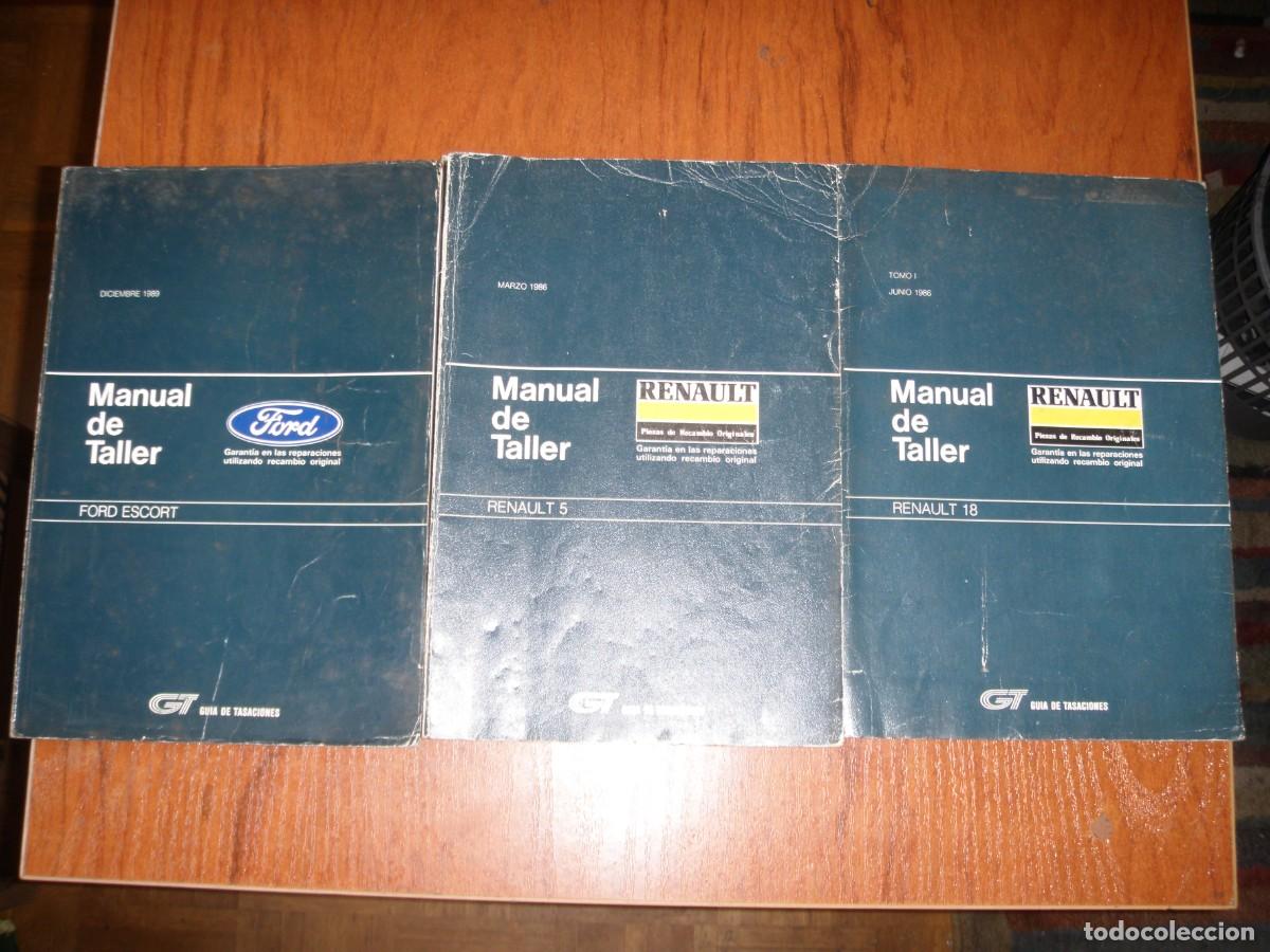 Libros de segunda mano: 3 manuales de TALLER RENAULT Y FORD