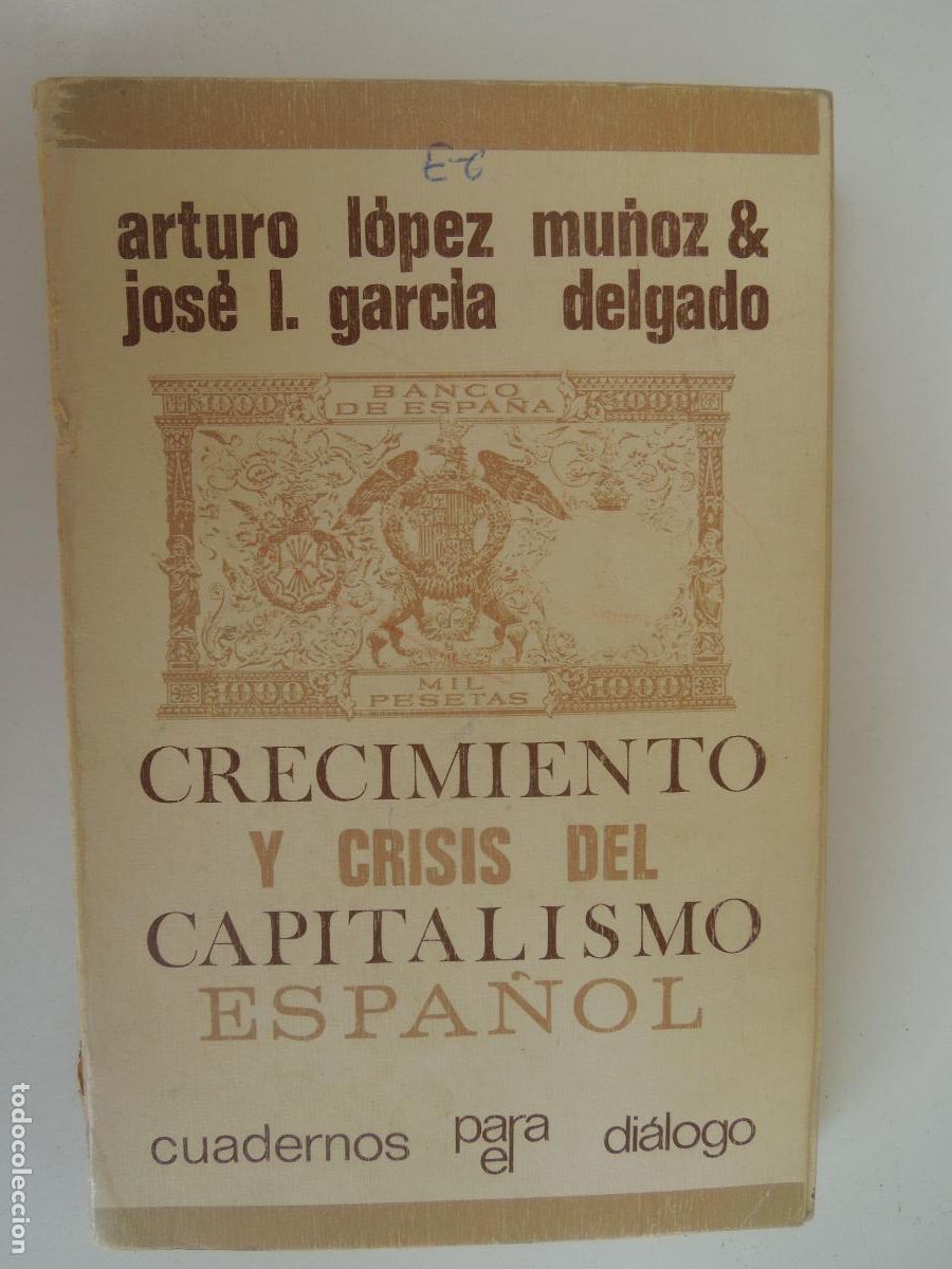 Libros de segunda mano: CRECIMIENTO Y CRISIS DEL CAPITALISMO ESPA&Ntilde;OL - ARTURO LOPEZ - JOSE L- GARCIA - 1968 CUADERNOS PARA E
