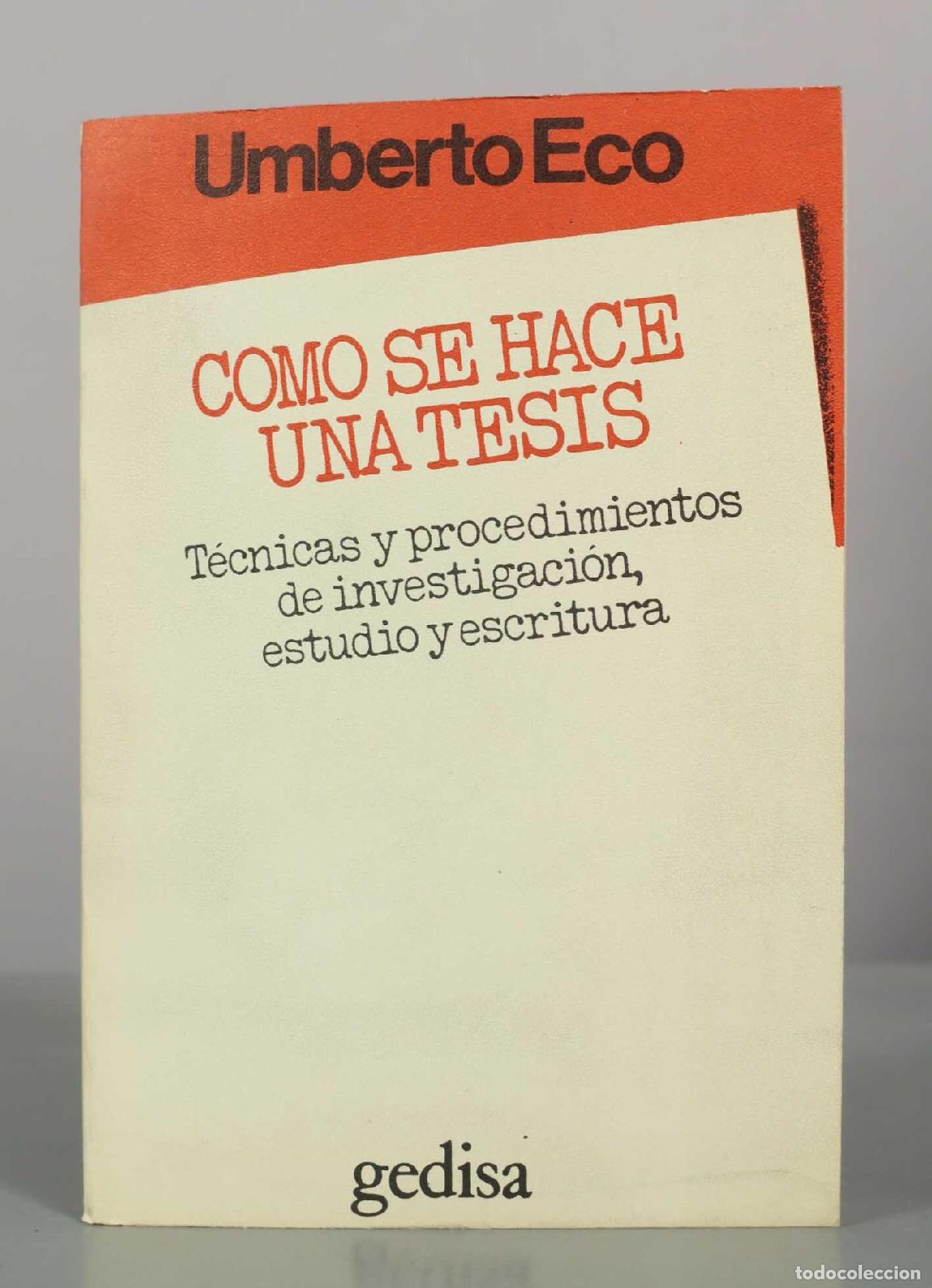 Libros de segunda mano: C&oacute;mo se hace una tesis - Umberto Eco - Editorial Gedisa