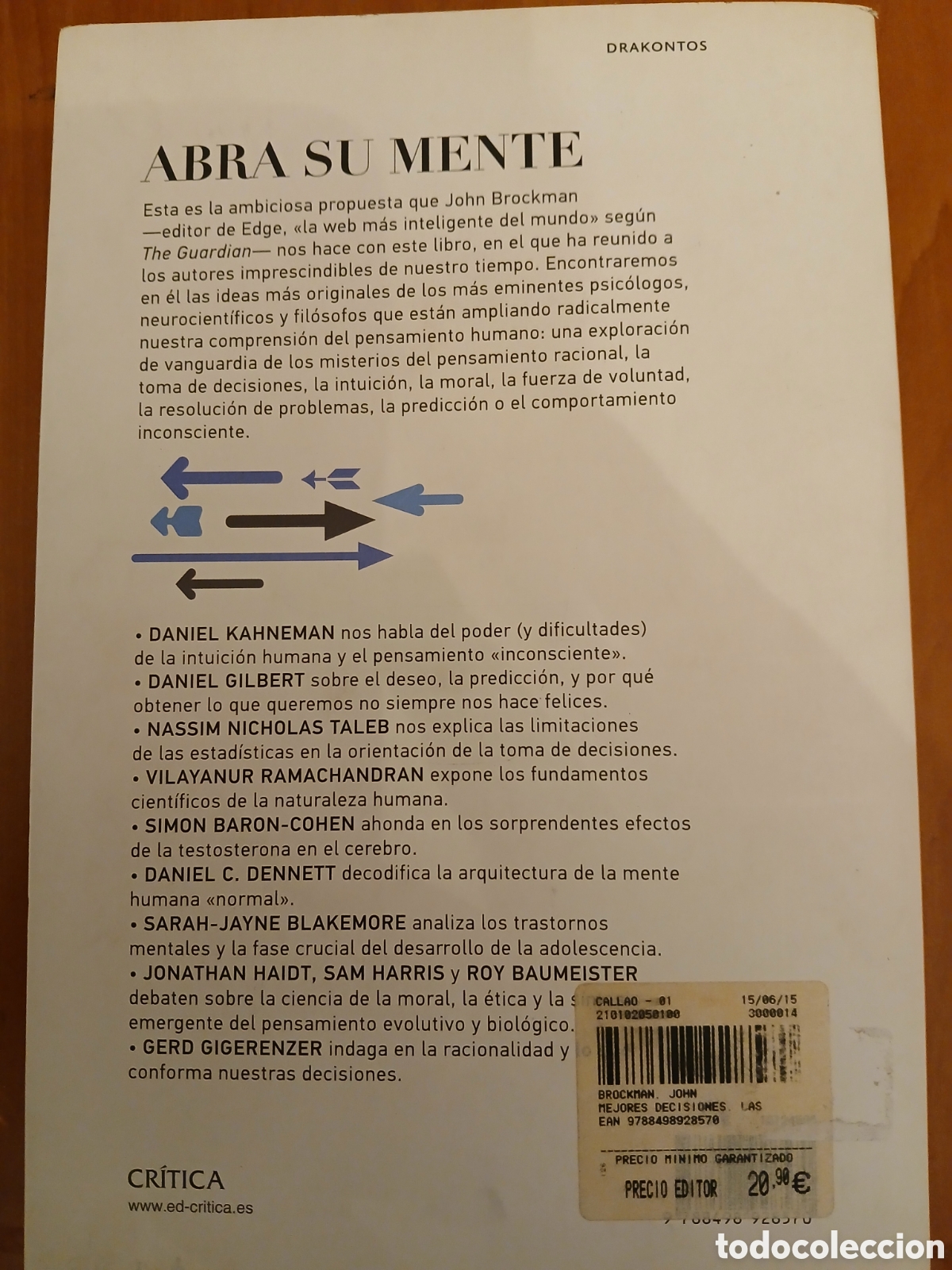Libros de segunda mano: Las Mejores Decisiones. Daniel Kahneman y otros. - Foto 2