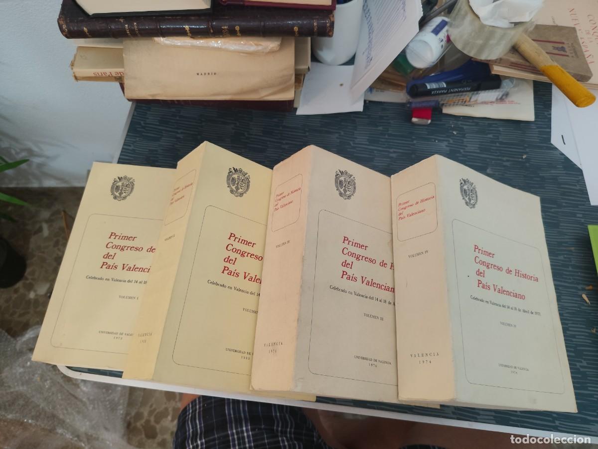 Libros de segunda mano: PRIMER CONGRESO DE HISTORIA DEL PAIS VALENCIANO, UNIVERSIDAD DE VALENCIA 1973,74,76,80,VER FOTOS.