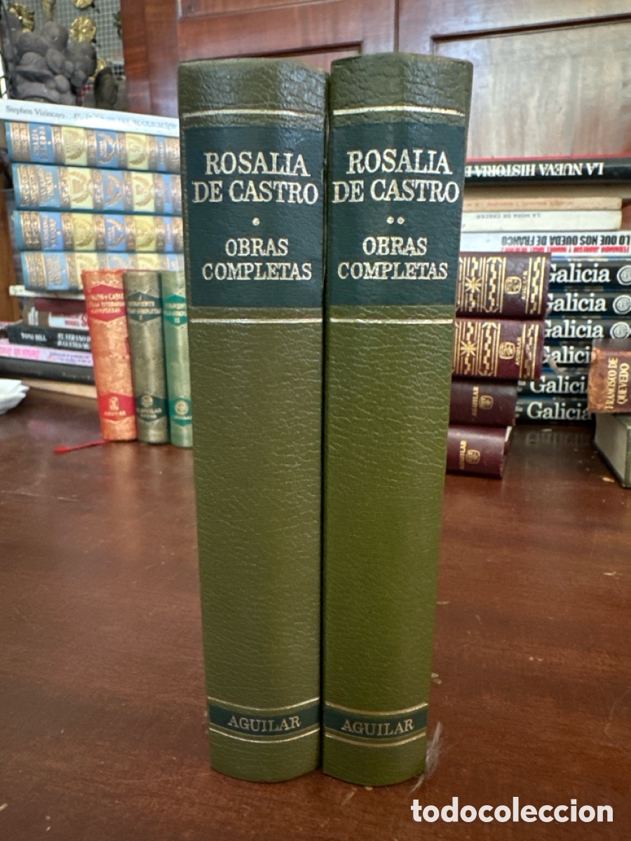 Libros de segunda mano: ROSALIA DE CASTRO - OBRAS COMPLETAS AGUILAR TOMOS I Y II / A&Ntilde;O 1977