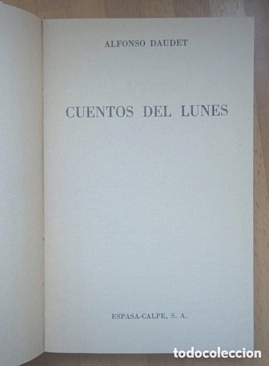 Libros de segunda mano: Cuentos del lunes. Alfonso Daudet - Foto 2