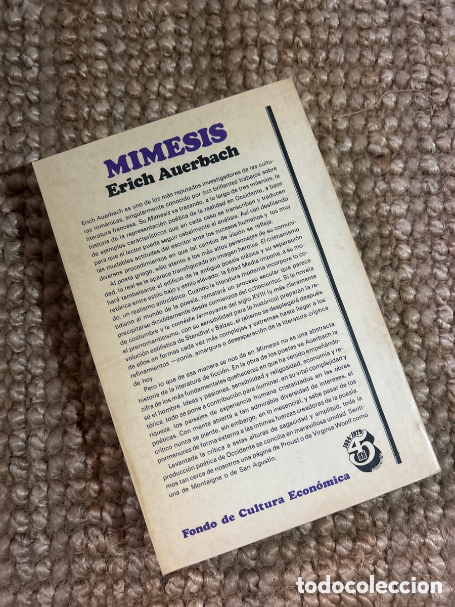 Libros de segunda mano: Mimesis - Erich Auerbach - FCE (1979) - Foto 5