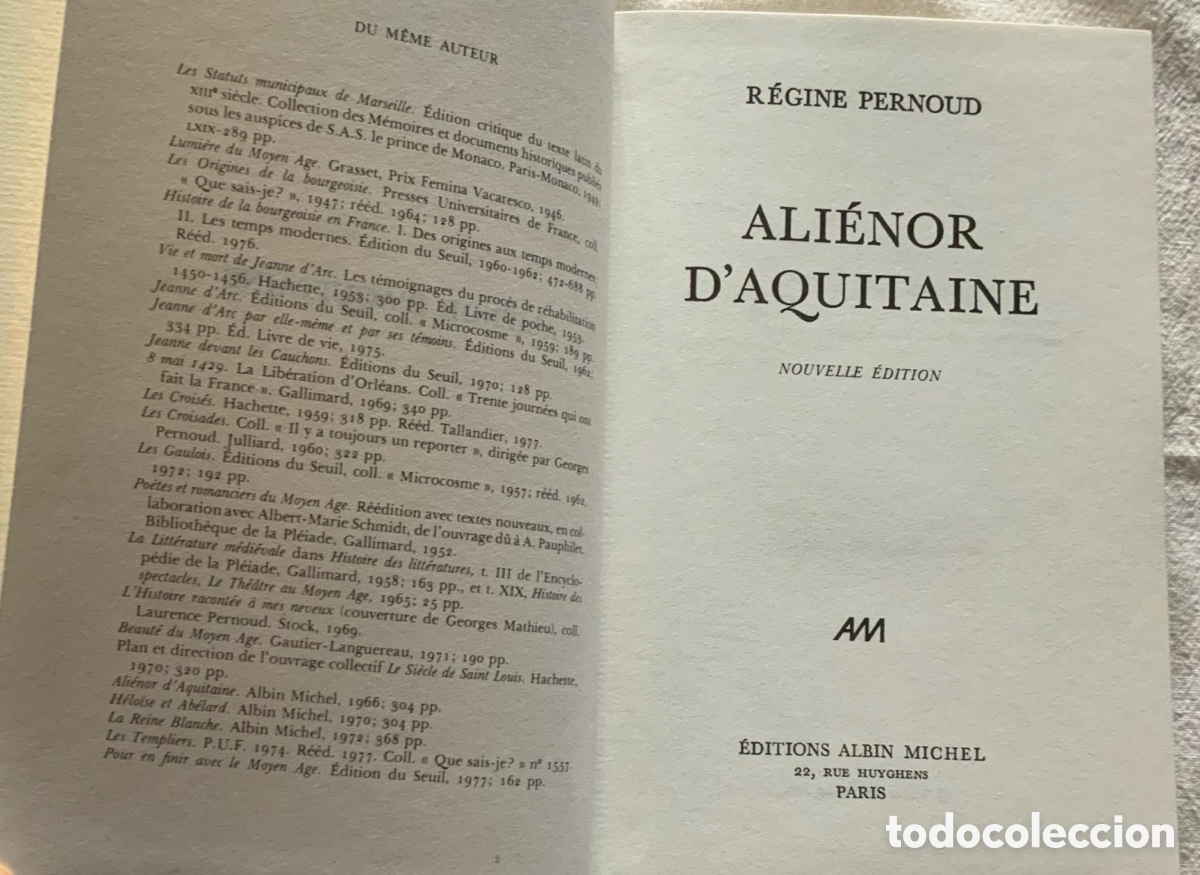 Libros de segunda mano: Ali&eacute;nor dAquitaine. R&eacute;gine Pernoud - Foto 2