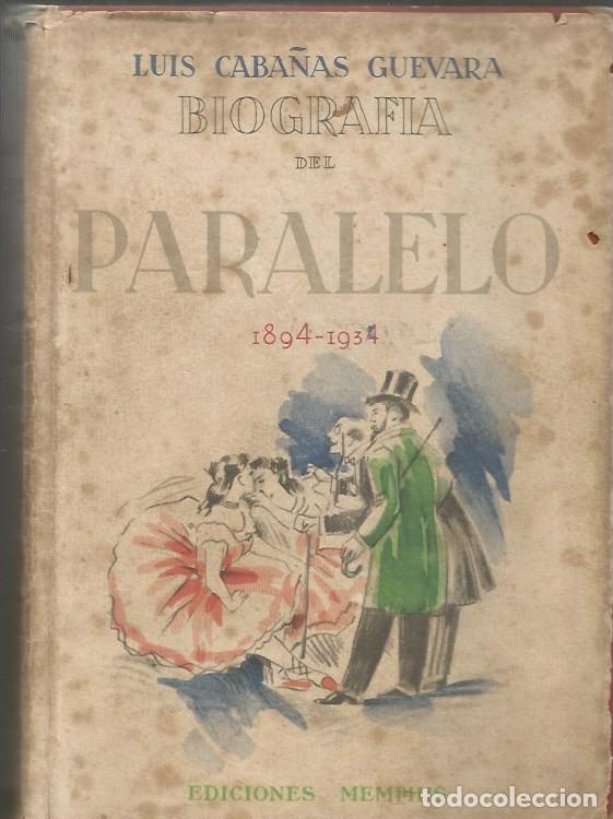 Libros de segunda mano: BIOGRAFIA DEL PARALELO 1894-1934-LUIS CABA&Ntilde;AS GUEVARA